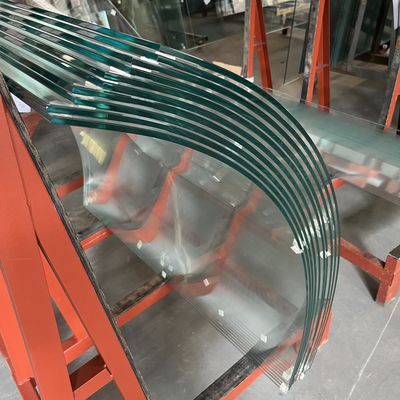 Vetro curvo temperato Edificio vetro caldo Parete divisoria 3mm 4mm 5mm 6mm 8mm 9mm 10mm Vetro indurito per scale / finestre