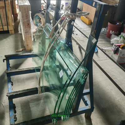 Flat Curve 1/2' 12mm trasparente Tempered Toughened Toughened Glass per ringhiere Balustrade Balconi Patio