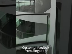 Edifici di grande altezza Sicurezza Cancelletto di vetro rinforzato