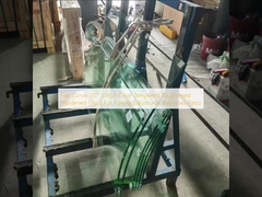 Flat Curve 1/2' 12mm trasparente Tempered Toughened Toughened Glass per ringhiere Balustrade Balconi Patio